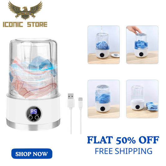 Mini Rechargeable Washing Machine Underwear Travel Portable