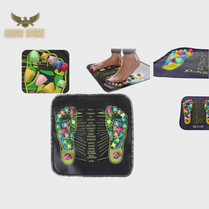 Reflexology Foot Massage Pad Cobblestone Walk Massager Mat Pain Relief Health Care Acupressure Mat