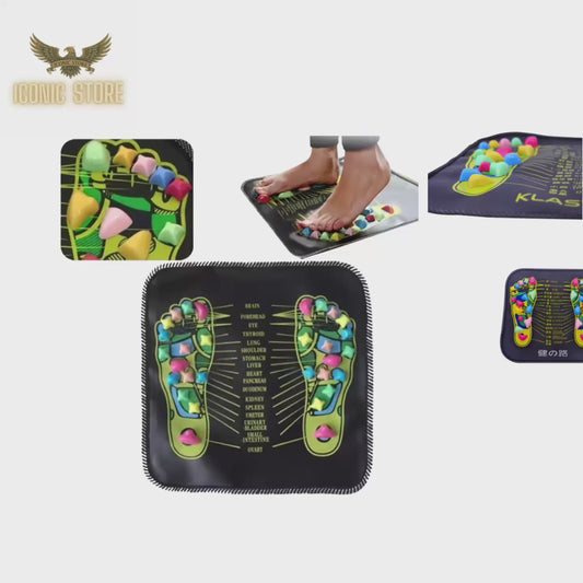 Reflexology Foot Massage Pad Cobblestone Walk Massager Mat Pain Relief Health Care Acupressure Mat